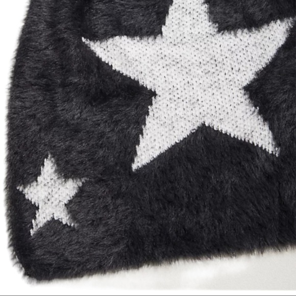 TORRID Oblong Scarf Black Allover Star New with tags.🧣 - Picture 7 of 9